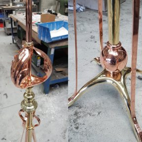 Antique metal polishing