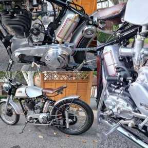 Restored 1949 Norton motor bike